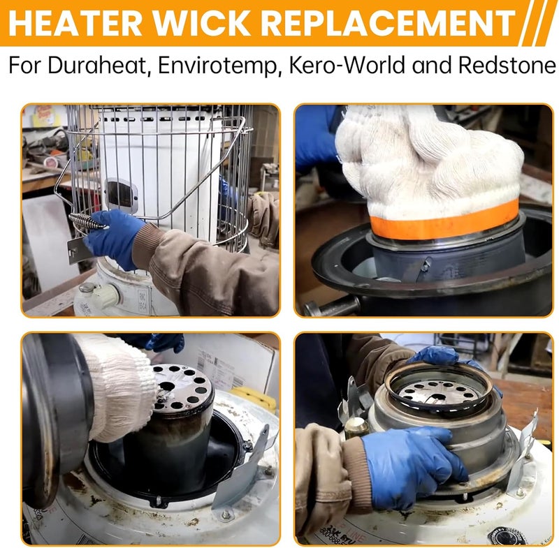 Screw Man 32225 فتائل الكيروسين لعالم الكيروسين KW-24C، DuraHeat DH-2300، Dyna-GLO CV-2300 و RMC-95C، Envirotemp Keroheat CV-2300، فتائل بديلة لسخانات الكيروسين - Image 4